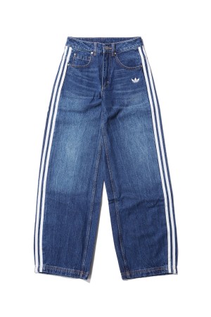 VINTAGE DAD JEANS - DARK BLUE DENIM SLIGHTLY DIRTY WASH (KW2094)