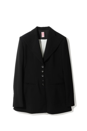 PLEATED PANEL JACKET - BLACK (FTC262-0203)