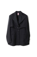 3-WAY SHEER TAILORED JACKET - BLACK (FTC262-0206)