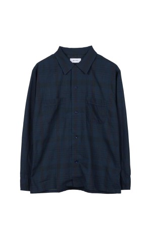 MADRAS DYDE SHIRT / NAVY