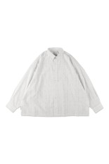 COTTON STRIPE SLIT SHIRT - White (SFCSS26S03)
