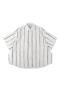 COTTON STRIPE SS SHIRT - White (SFCSS26S09)