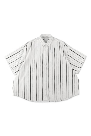 COTTON STRIPE SS SHIRT - White (SFCSS26S09)