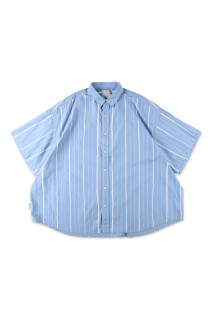 COTTON STRIPE SS SHIRT - Sax (SFCSS26S09)
