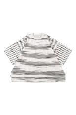 SUPER BIG 90’S SIDE STRIPE SS TEE - White-Black (SFCSS26CS05)
