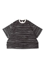 SUPER BIG 90’S SIDE STRIPE SS TEE - Black-White (SFCSS26CS05)
