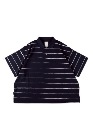 SIDE STRIPE BIG POLO - Navy (SFCSS26CS17)