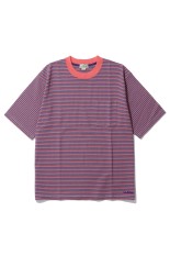 Union Short-Sleeve Striped Tee - Coral / Dusty Mint (6275-4036)