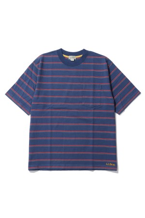 Union Short-Sleeve Striped Tee - Navy / Red (6275-4036)