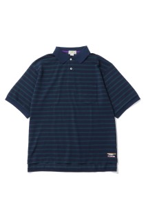 Troy Short-Sleeve Polo - Navy / Green (6275-4038)
