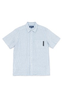 Striped S/S Shirt - Light Blue