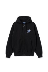 B Logo Zip Hoodie - Black