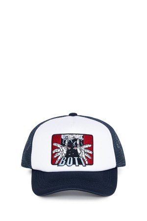 The Hands Mesh-Back Trucker Cap - Navy