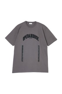 OPERAHOUSE Short Sleeve T-shirt  - Gray x Black (CT-26077)