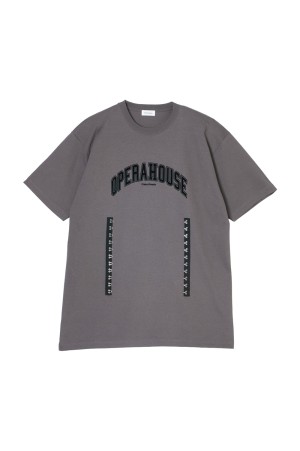 OPERAHOUSE Short Sleeve T-shirt  - Gray x Black (CT-26077)