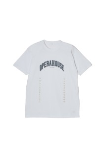 OPERAHOUSE Short Sleeve T-shirt  - White x Gray (CT-26077)