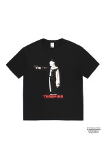 TERRIFIER / WASHED HEAVY WEIGHT CREW NECK T-SHIRT ( TYPE-3 ) / BLACK (TERRIFIER-WM-WT07)