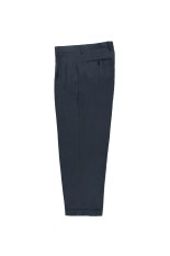 DOUBLE PLEATED TROUSERS / NAVY (26SS-WMP-TR21)