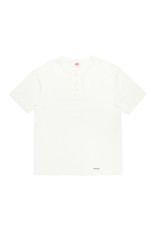 HEALTHKNIT / HENRY NECK T-SHIRT / WHITE (26SS-WMT-HK01)