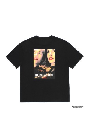 MULHOLLAND DRIVE / WASHED HEAVY WEIGHT CREW NECK T-SHIRT ( TYPE-1 ) / BLACK (MD-WM-WT01)