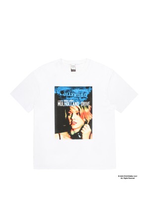 MULHOLLAND DRIVE / WASHED HEAVY WEIGHT CREW NECK T-SHIRT ( TYPE-2 ) / WHITE (MD-WM-WT02)