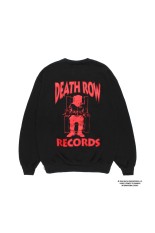 DEATH ROW RECORDS / HEAVY WEIGHT CREW NECK SWEAT SHIRT / BLACK (DEATHROW-WM-SS06)
