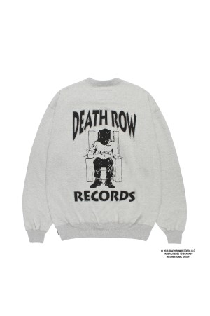 DEATH ROW RECORDS / HEAVY WEIGHT CREW NECK SWEAT SHIRT / BLACK (DEATHROW-WM-SS06)
