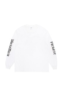 WASHED HEAVY WEIGHT CREW NECK LONG SLEEVE T-SHIRT ( TYPE-1 ) / WHITE (26SS-WMT-LT03)
