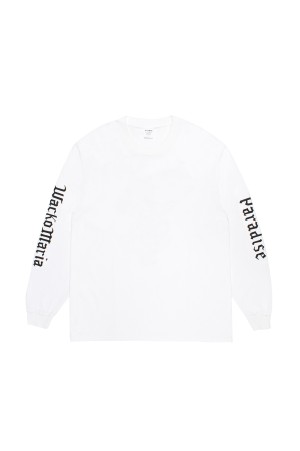 WASHED HEAVY WEIGHT CREW NECK LONG SLEEVE T-SHIRT ( TYPE-1 ) / BLACK (26SS-WMT-LT03)