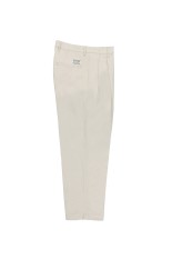 DOUBLE PLEATED CHINO TROUSERS / BEIGE (26SS-WMP-PT12)