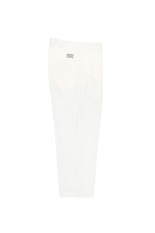 DOUBLE PLEATED CHINO TROUSERS / WHITE (26SS-WMP-PT12)
