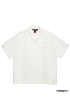DEATH ROW RECORDS / CUBA SHIRT S/S / WHITE (DEATHROW-WM-OC02)