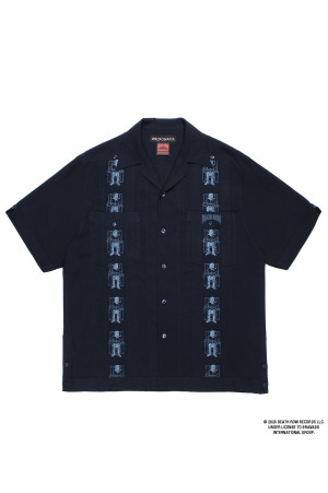 DEATH ROW RECORDS / CUBA SHIRT S/S / WHITE (DEATHROW-WM-OC02)