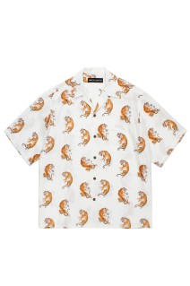 TIM LEHI / HAWAIIAN SHIRT S/S ( TYPE-2 ) / WHITE (26SS-WMS-HI04)