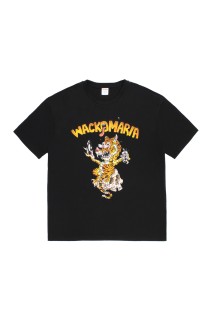 TIM LEHI / WASHED HEAVY WEIGHT CREW NECK T-SHIRT / BLACK (26SS-WMT-WT01)