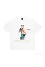 UFC / WASHED HEAVY WEIGHT CREW NECK T-SHIRT ( TYPE-2 ) / WHITE (UFC-WM-WT02)
