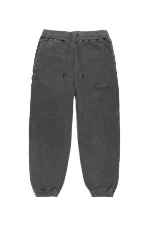 WASHED MIDDLE WEIGHT SWEAT PANTS / BLACK (26SS-WMC-SP02)