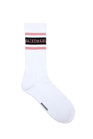 SKATER SOCKS ( TYPE-2 ) / WHITE-NAVY (26SS-WMA-SO02)
