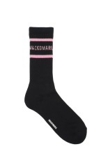 SKATER SOCKS ( TYPE-2 ) / BLACK-PINK (26SS-WMA-SO02)