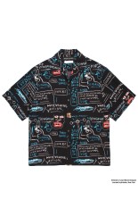 JEAN-MICHEL BASQUIAT / S/S HAWAIIAN SHIRT ( TYPE-1 ) / ONE (BASQUIAT-WM-HI25)