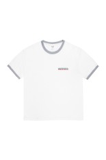 RINGER T-SHIRT / WHITE-GRAY (26SS-WMT-RG01)