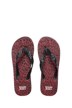 HAYN / LEOPARD BEACH SANDALS / RED (WMGP-HAYN-BS19)
