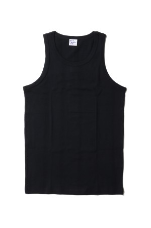 Panel Ribbed Tanktop - BLACK (110C)