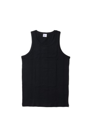 Panel Ribbed Tanktop - BLACK (110C)