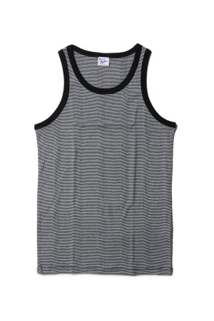 Panel Ribbed Tanktop - BLACK-W3 (110C)
