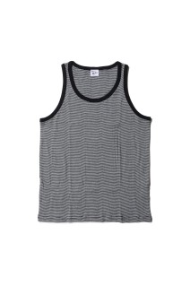 Panel Ribbed Tanktop - BLACK-W3 (140C)