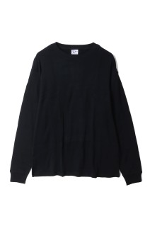 Panel Ribbed L/S Tee - BLACK (142C)