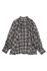 V-neck voluminous Blouse - BLACK (21261315704)