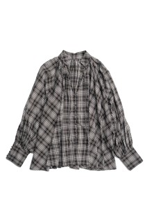 V-neck voluminous Blouse - BLACK (21261315704)