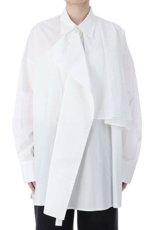 Asymmetrical Draped Shirt - WHITE (21261315802)